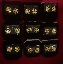 No 15.6 Gold plated earring stud.webp