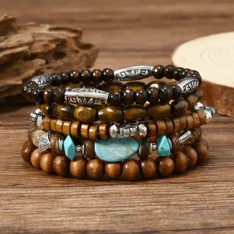 5. Wooden Bead Bracelet Set in Various Styles2.webp