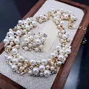 No.1 Two-Piece Set, French-Style Vintage Court Earrings and Necklace Set.webp