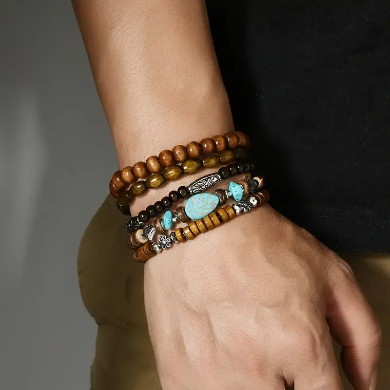 5. Wooden Bead Bracelet Set in Various Styles3.webp