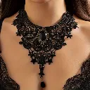 No.10 Ball Charm Lace Choker.....webp