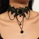 No.10 Ball Charm Lace Choker.webp