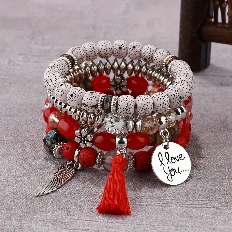 6. Bohemian Ethnic Style Winged Tassel Beaded Bracelets1.webp