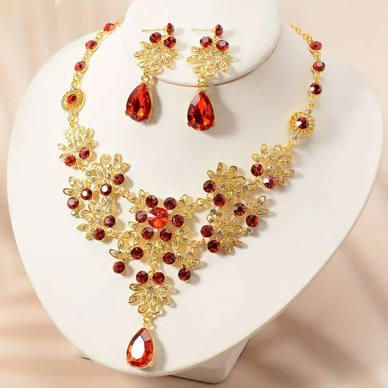 35. 3pcs Bridal Jewelry Set Necklace and Earrings 2.webp