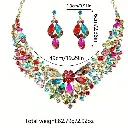 37. Luxury Court Style Colorful Floral Necklace And Earrings Set 3.webp