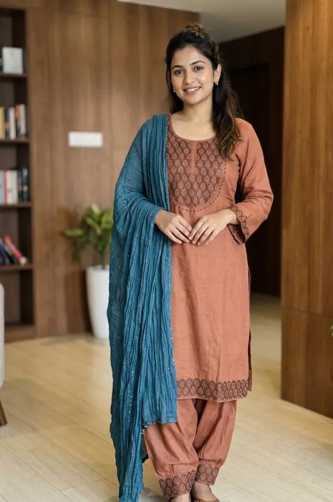 SP1218 - Churidhar Set(with shawl)