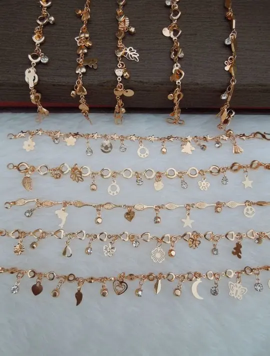 OS39-0000039 - H L T HBL RG Bracelet Mix Design (ROSE GOLD)6.5"