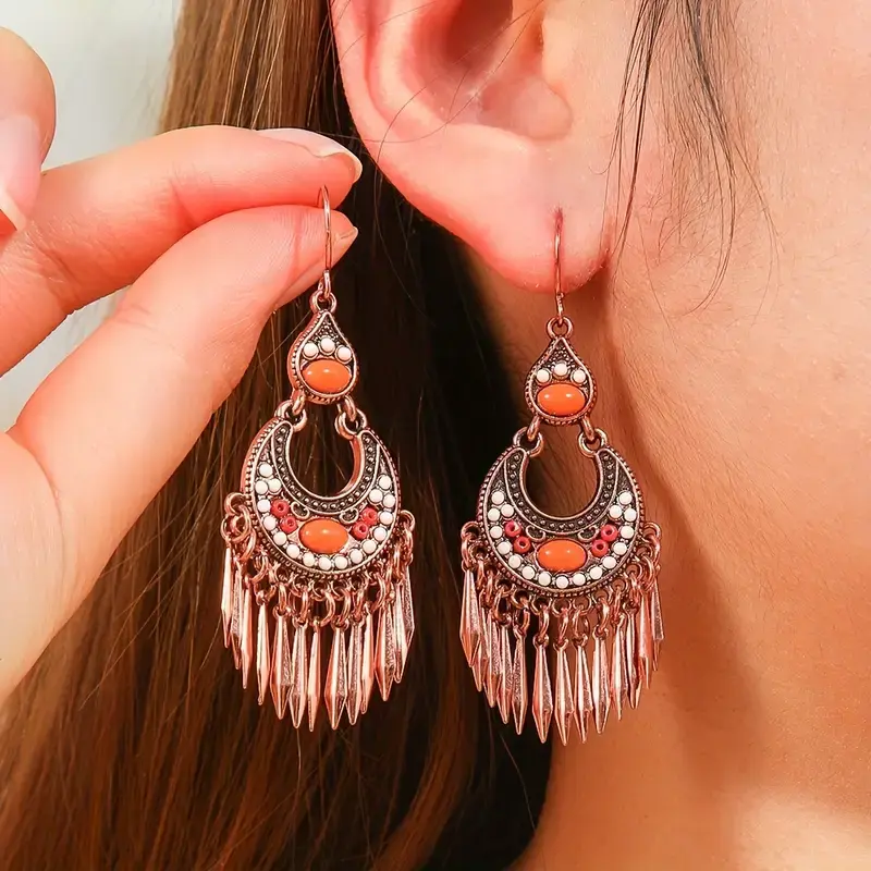 TM00101-Colorful Retro Earrings for Women
