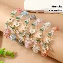 TM00115-Crystal Bracelet with Flower