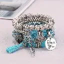 TM00097- Bohemian Ethnic Style Winged Tassel Beaded Bracelets