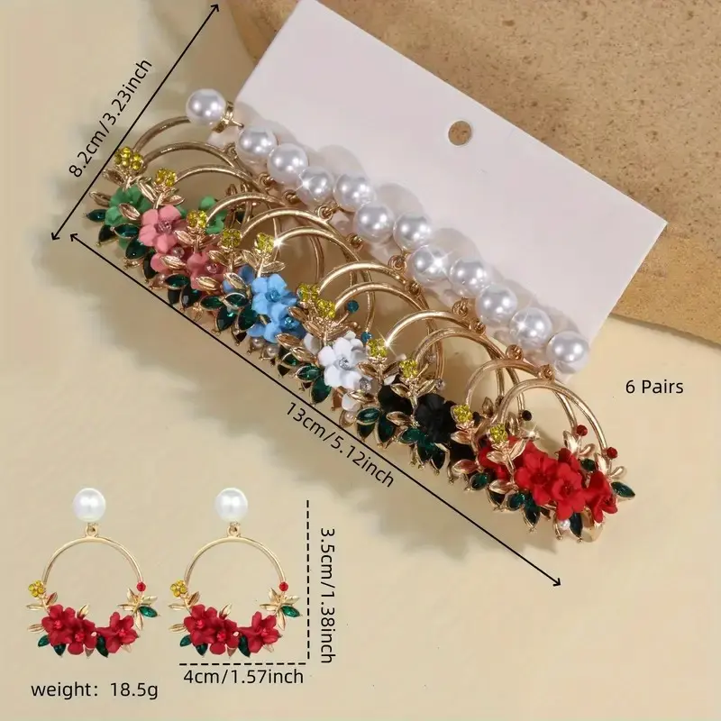 TM00103- Flower Earrings
