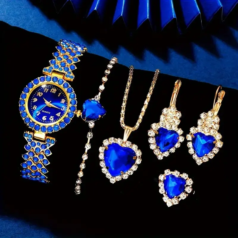 TM00121-Luxury Fashion Watch Set Blue