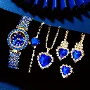 TM00121-Luxury Fashion Watch Set Blue