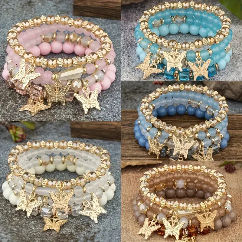 TM00113-Butterfly Hanging Bracelet Set