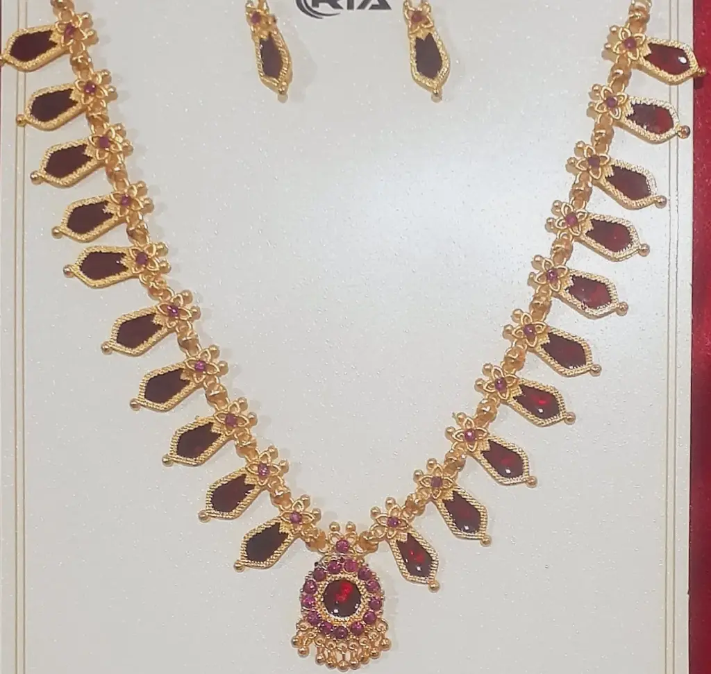 KP00136-Necklace Set (Palakka small) 