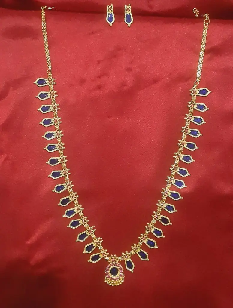 KP00139-Necklace Set (Palakka big chain)