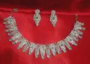 KP00149- Necklace Silver  Stone