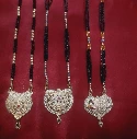 WH56-0000338 - Mangal Sutra-black beads with locket
