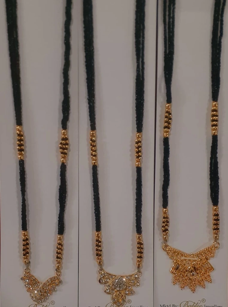 WH128-0000410 - Mangal Sutra-blackbeads