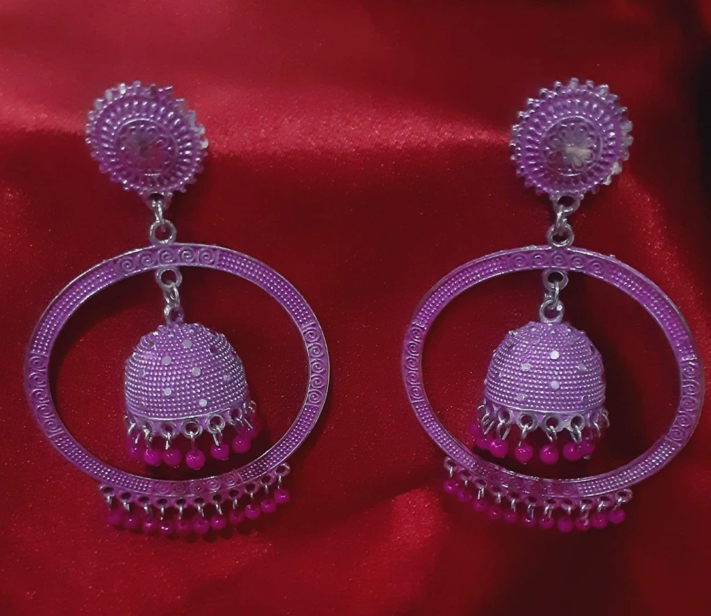 WH139-0000421 - Earing-Fancy Jumuka hanging 