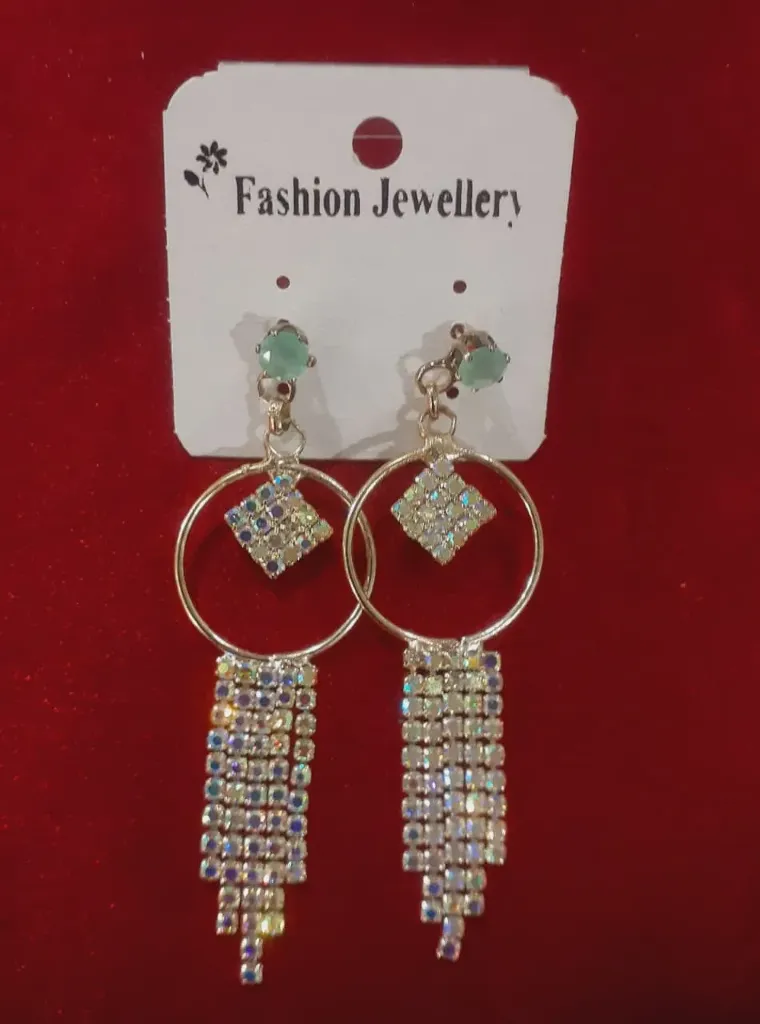 WH158-0000440 - Earrings-Hanging Stone