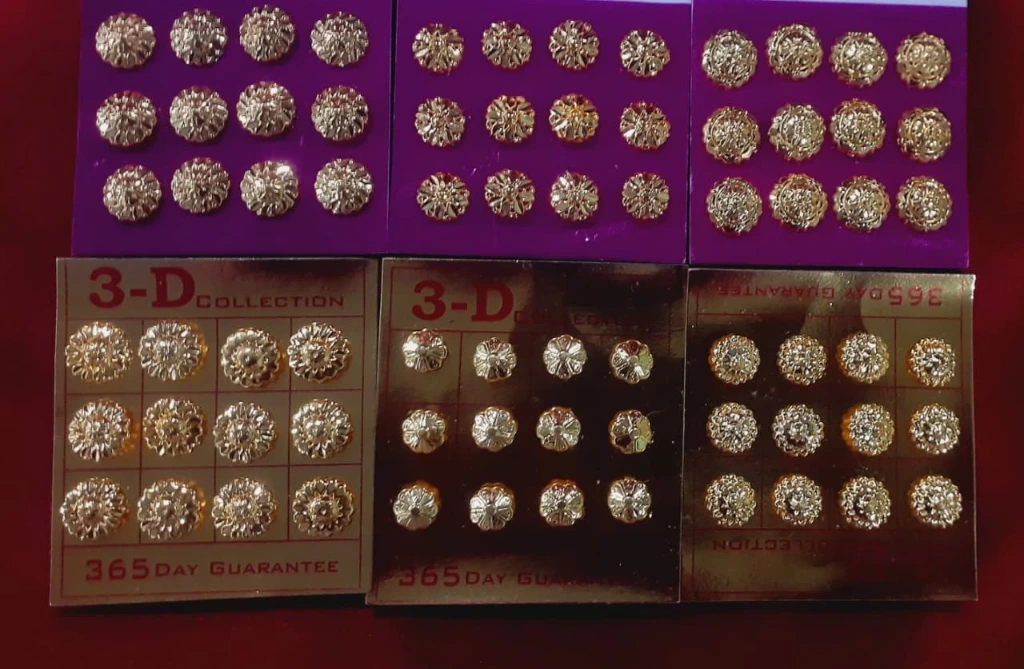 WH263-0000545 - Earring Stud Gold Plated