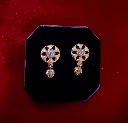 WH166-0000448 - Earring Stud-Gold plated