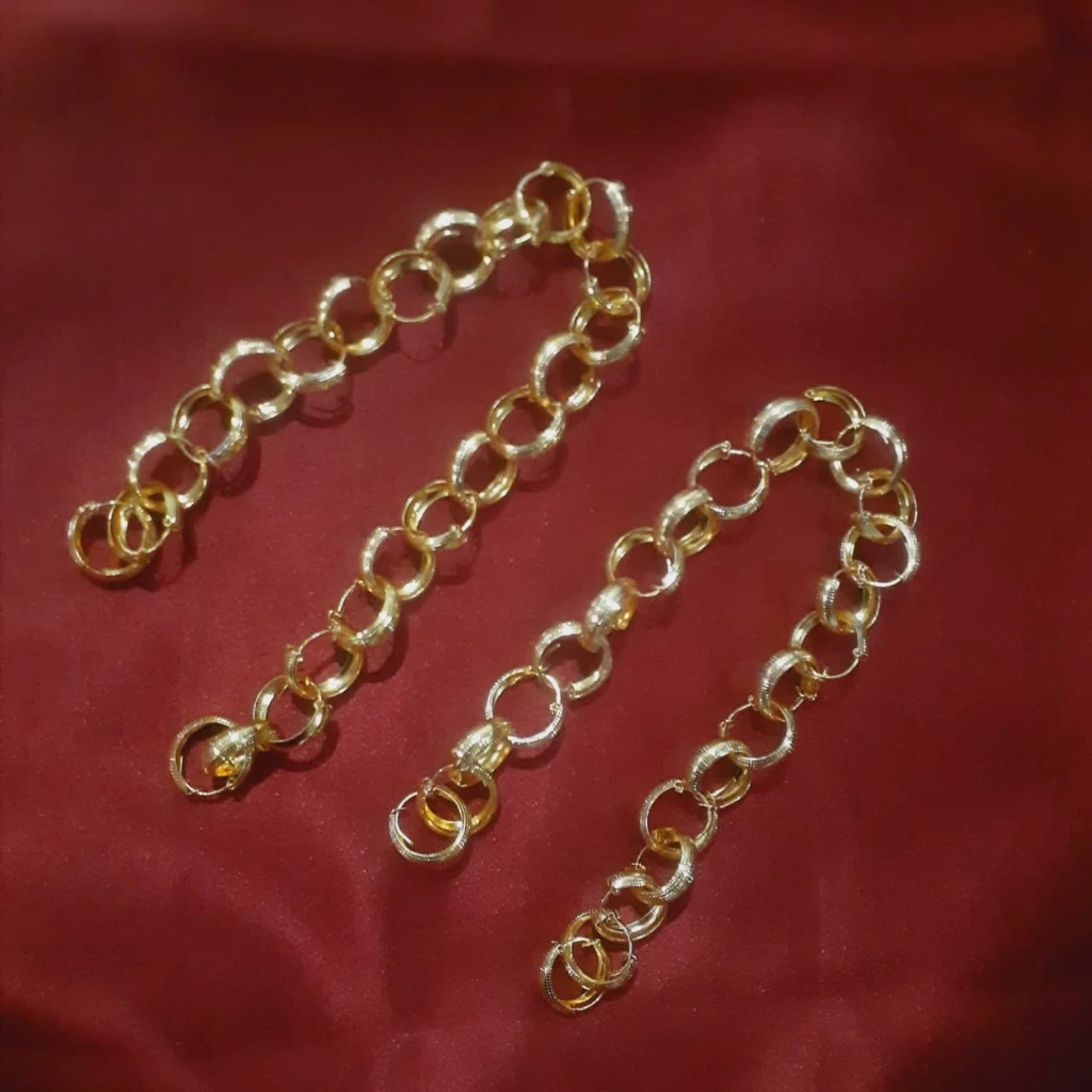 WH175-0000457 - Earring Gold Plated-Rings