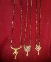 WH180-0000462 - Mangal Sutra-black beads with small locket