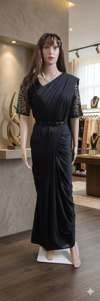 AH-00001085 - 102303-B-Readymade SareeSet