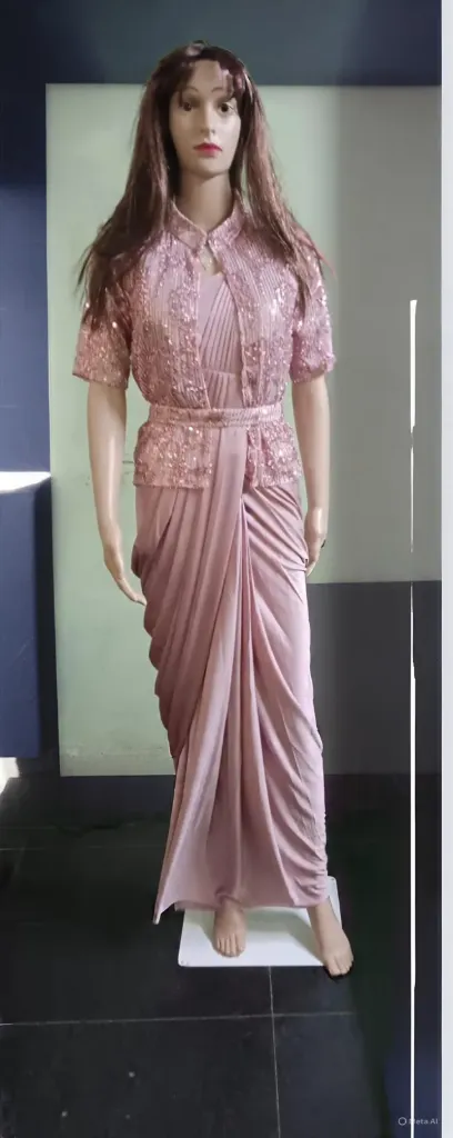 AH-00001087 - 102199-B-Readymade SareeSet