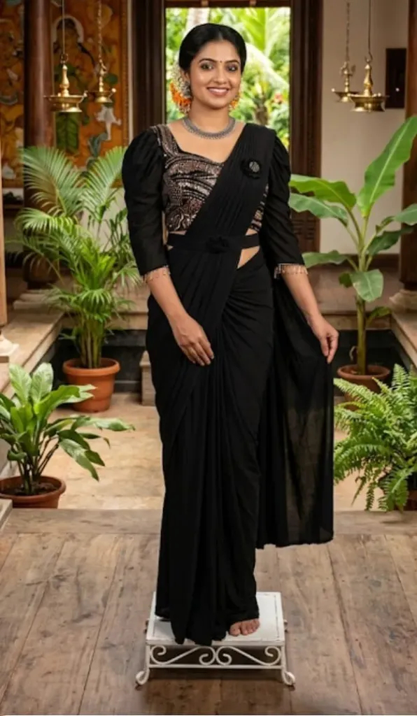AH-00001089 - T404-A-Readymade SareeSet