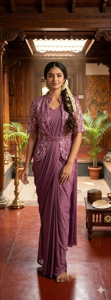 AH-00001094 - 10342-B-Readymade SareeSet