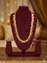 PJ584-Gold Plated Matt Sari Mala