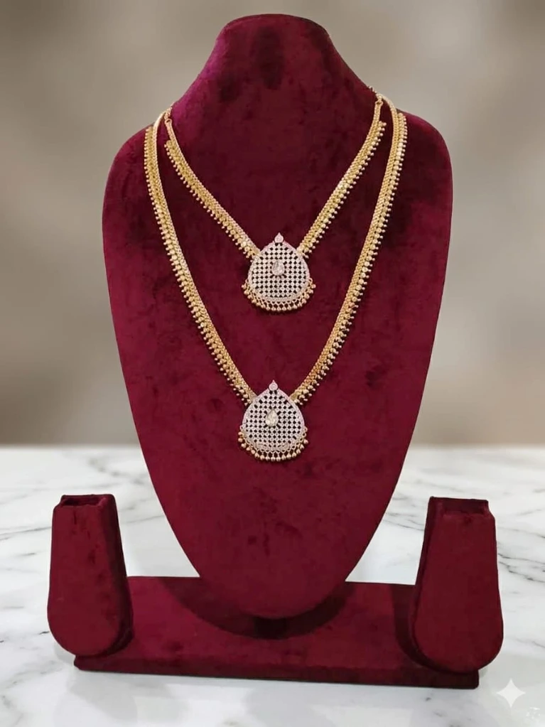 AG616A-Bridal AD Chain Set Big